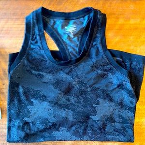 Athleta black camo tank